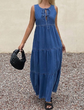 Rochie lunga SHEIN, albastru