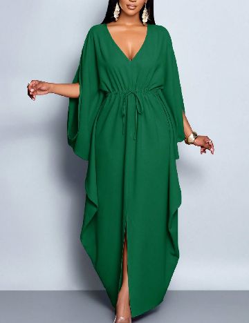 Rochie lunga SHEIN CURVE, verde