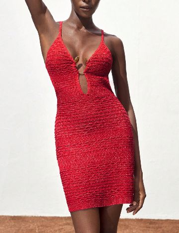 Rochie scurta SHEIN, rosu