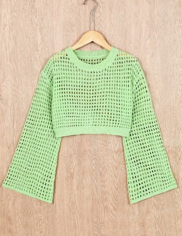 Top Shein Kids, verde