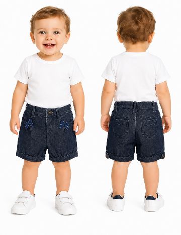 Pantaloni scurti Zara, bleumarin