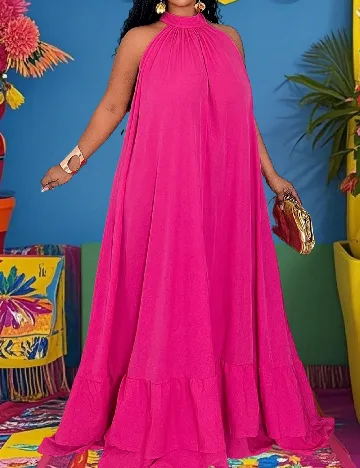 Rochie lunga SHEIN CURVE, roz