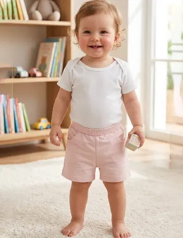 Pantaloni scurti Zara, roz