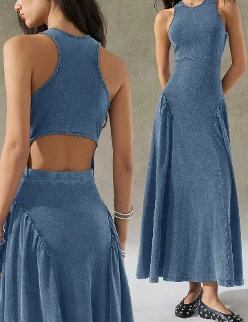 Rochie lunga SHEIN, albastru