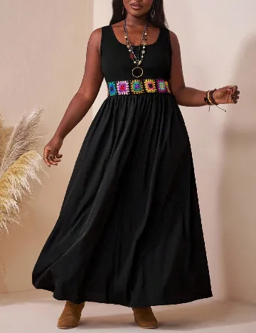 Rochie lunga SHEIN CURVE, negru