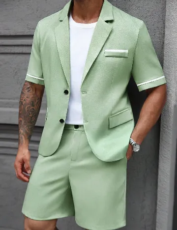 Costum SHEIN Plus Size Men, verde