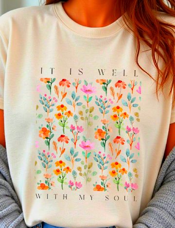 Tricou SHEIN CURVE, crem