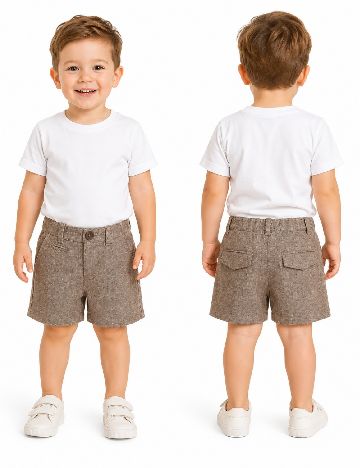 Pantaloni scurti Zara, maro