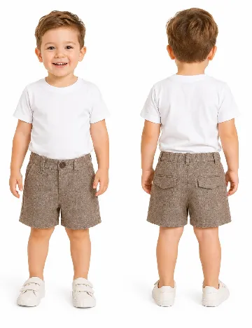 Pantaloni scurti Zara, maro