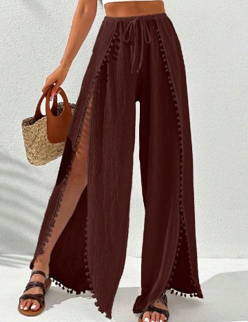 Pantaloni SHEIN, maro