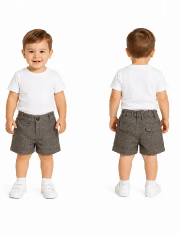 Pantaloni scurti Zara, gri