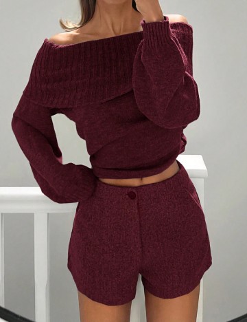 Pantaloni scurti SHEIN, visiniu