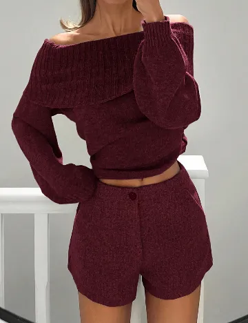 Pantaloni scurti SHEIN, visiniu