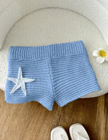 Pantaloni scurti SHEIN, albastru