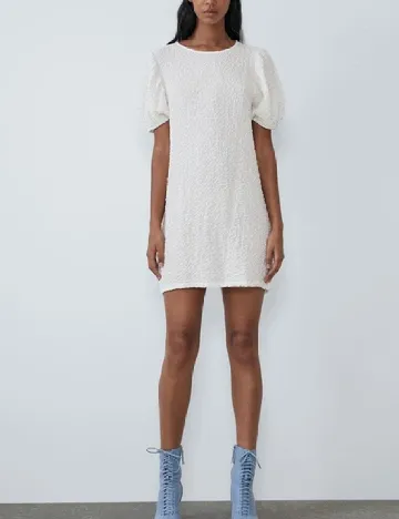 Rochie scurta Zara, alb