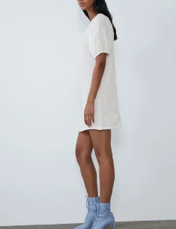 Rochie scurta Zara, alb