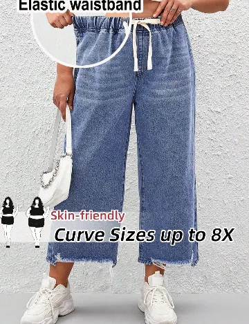 Blugi SHEIN CURVE, albastru