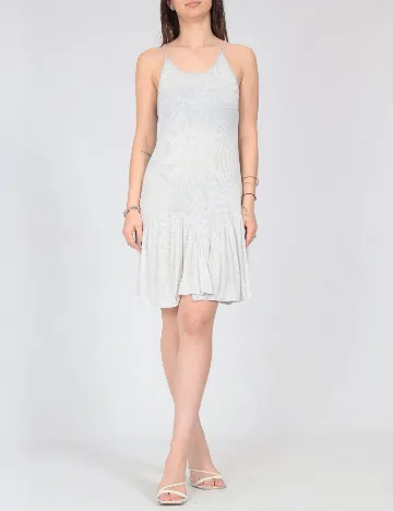 Rochie scurta Zara, gri deschis