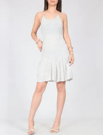 Rochie scurta Zara, gri deschis