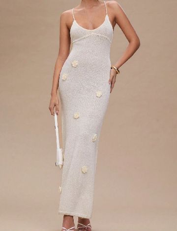 Rochie lunga SHEIN, ecru
