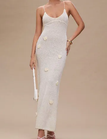 Rochie lunga SHEIN, ecru