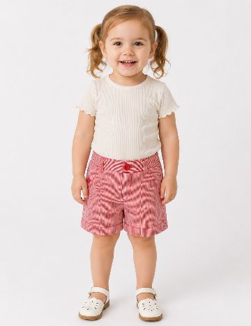 Pantaloni scurti Zara, rosu