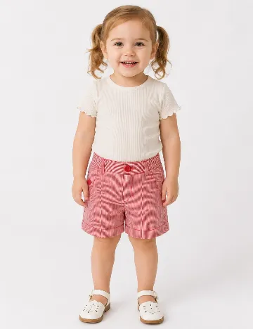 Pantaloni scurti Zara, rosu