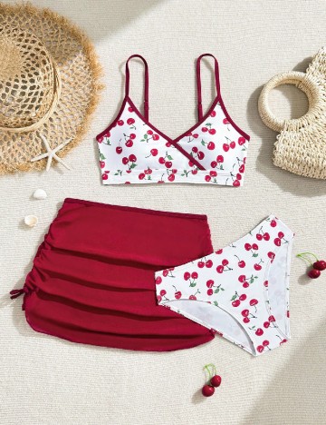 Costum de baie Shein Kids, alb