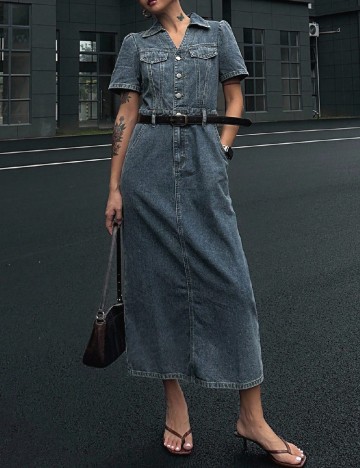 Rochie medie SHEIN, albastru