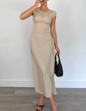 Rochie lunga SHEIN, crem