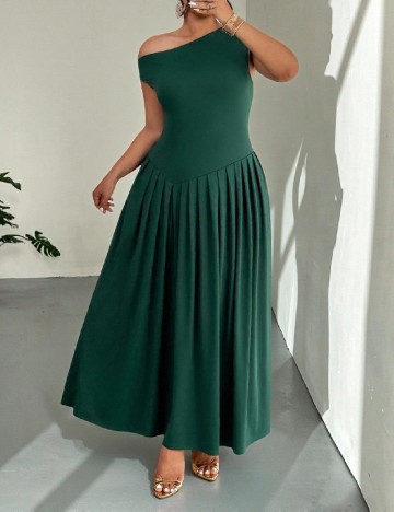 Rochie lunga SHEIN CURVE, verde