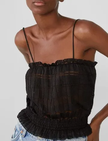 Top Zara, negru