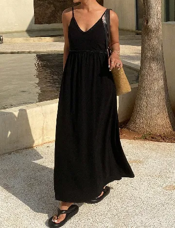 Rochie lunga Dazy, negru