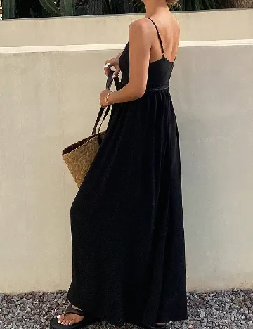 Rochie lunga Dazy, negru