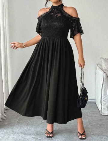 Rochie lunga SHEIN CURVE, negru