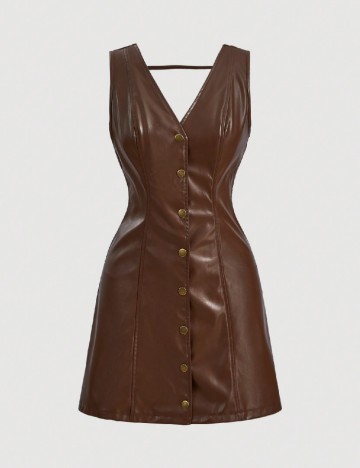 Rochie scurta SHEIN, maro