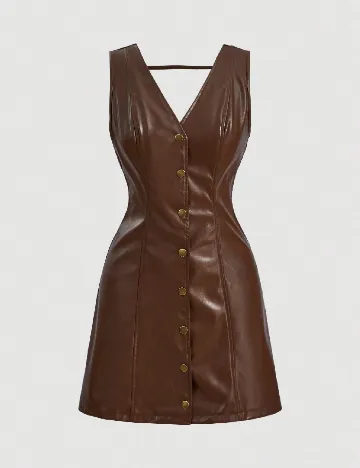 Rochie scurta SHEIN, maro