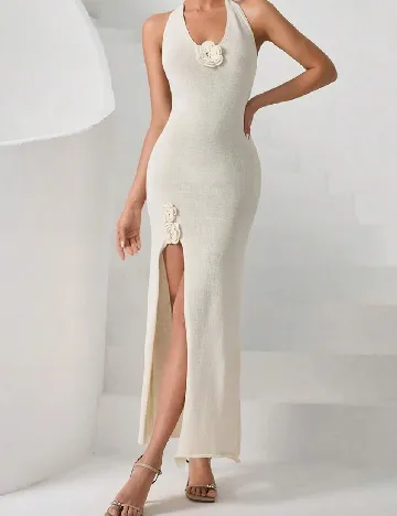 Rochie lunga SHEIN, ecru