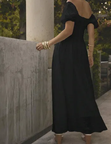 Rochie lunga Aralina, negru