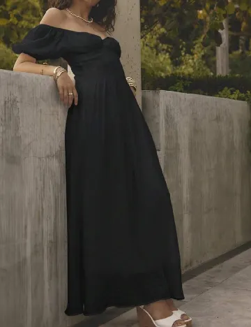 Rochie lunga Aralina, negru