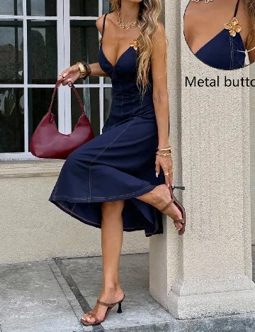Rochie medie SHEIN, bleumarin