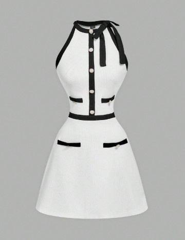 Rochie scurta SHEIN, alb