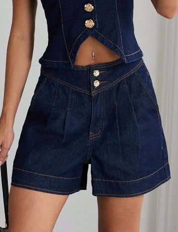 Pantaloni scurti SHEIN, bleumarin
