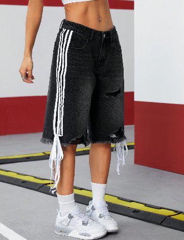 Pantaloni scurti SHEIN, gri inchis