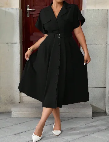 Rochie medie SHEIN CURVE, negru