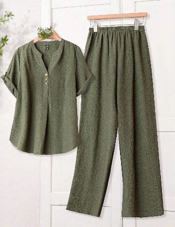 Compleu SHEIN CURVE, verde