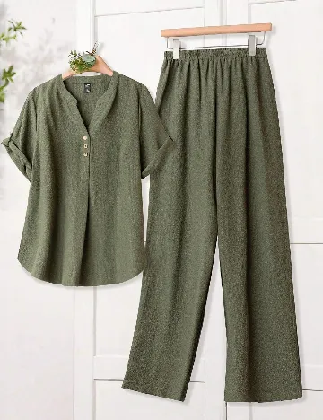 Compleu SHEIN CURVE, verde