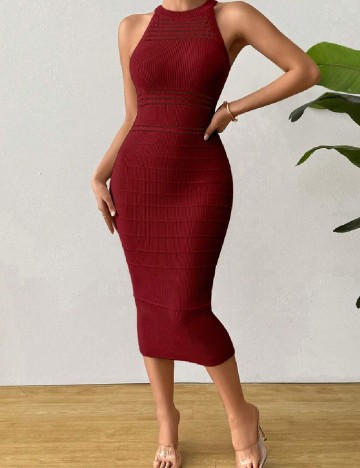 Rochie medie SHEIN, rosu