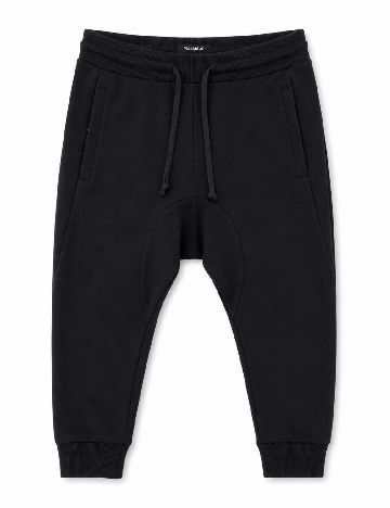 Pantaloni trei sferturi Pull&Bear, negru