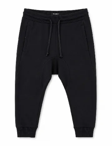 Pantaloni trei sferturi Pull&Bear, negru